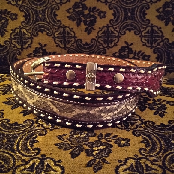 Men's Hand Leather Made Belt - Picture 4 of 8